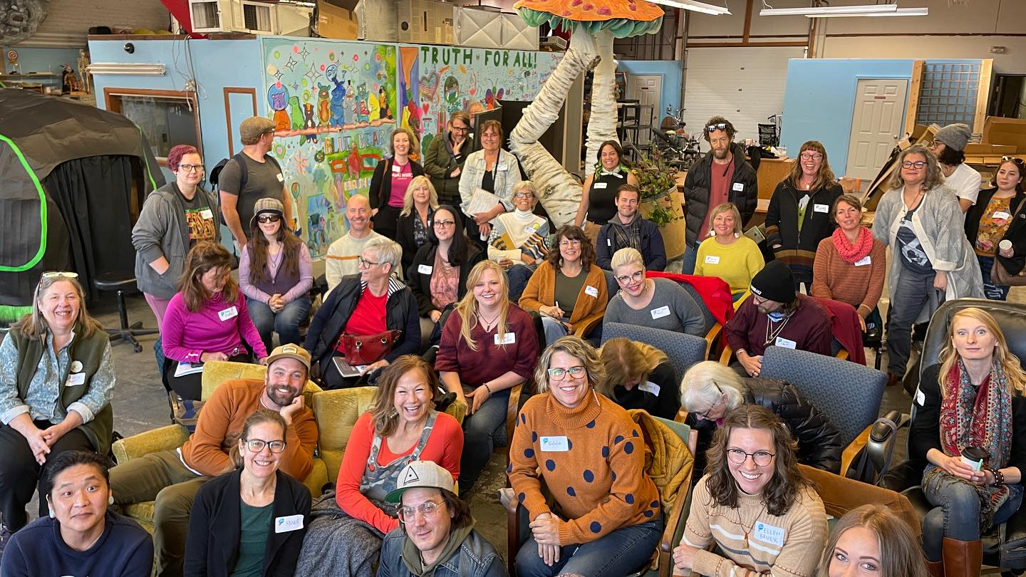 People in a group at Art Confab 2023